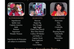 Perfect Parties - Balloons Functions and Events  Character Hire Profile 1